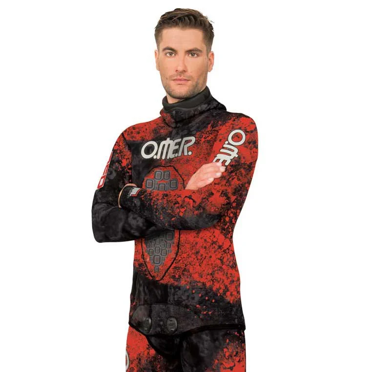 OMER Red Stone Spearfishing Jacket 7 Mm 1 OMER Red Stone Spearfishing Jacket 7 Mm